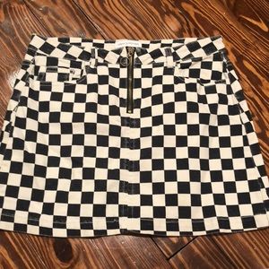 UO checkerboard skirt
